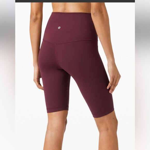 Lululemon align high rise shorts size 10 cassis maroon - Picture 1 of 5